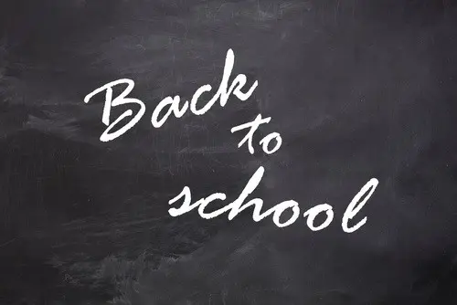 Back-to-School on a chalk board