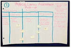 Physical Literacy Assessment Chart