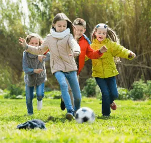 Kids Playing Soccer