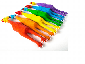 Rubber chickens for fun PE games