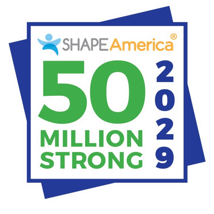 SHAPE America 50 Million Strong by 2029 logo