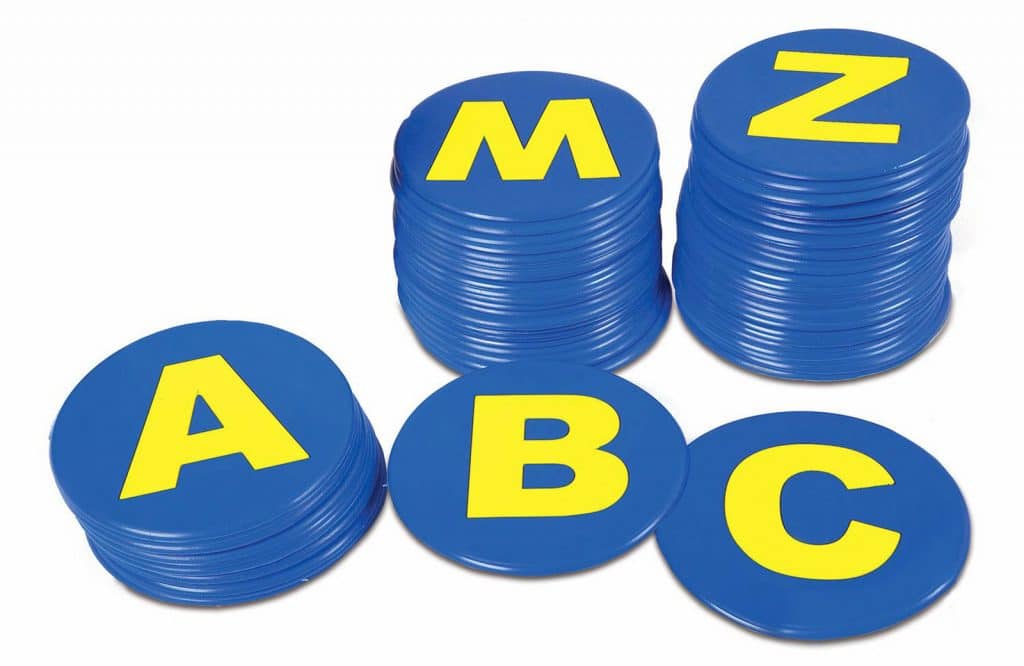 g 01630 vinyl spots with letters clean