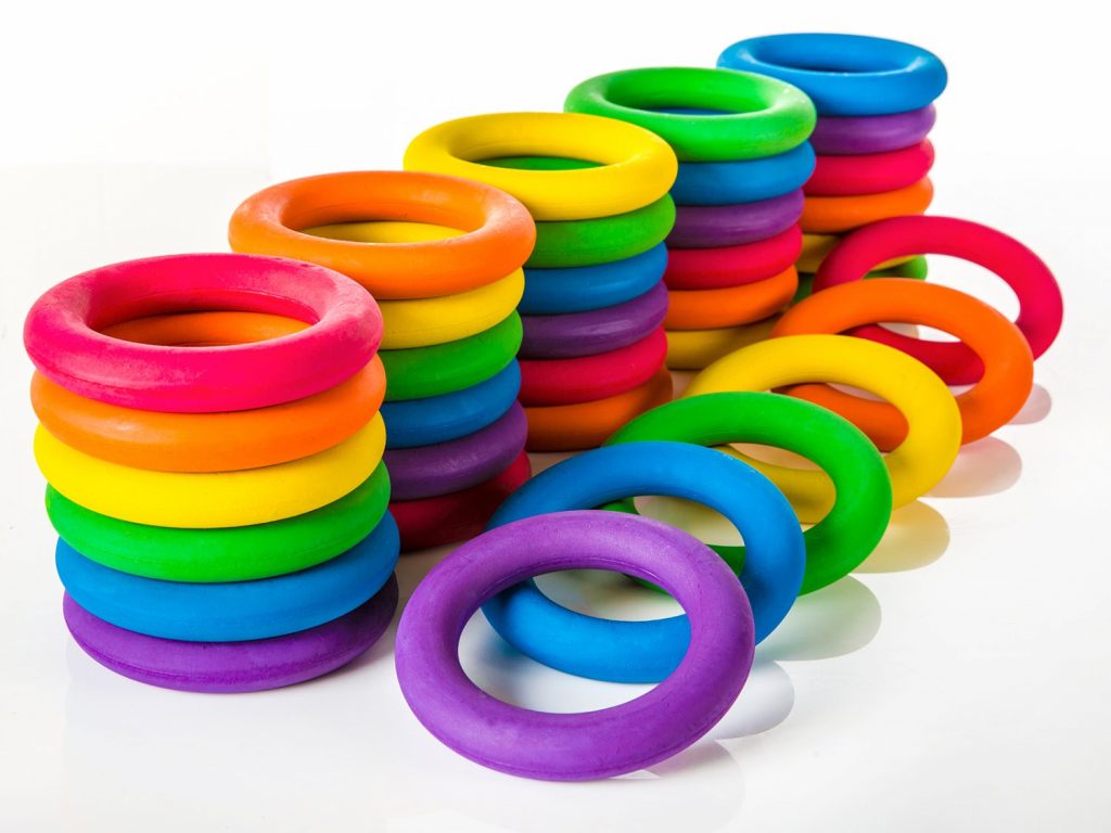 G 01124 RainbowRubberRings clean