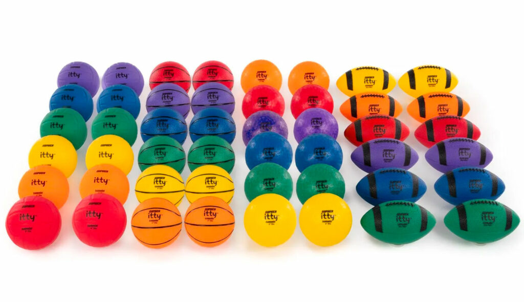 Rainbow Itty Sport Balls Pack