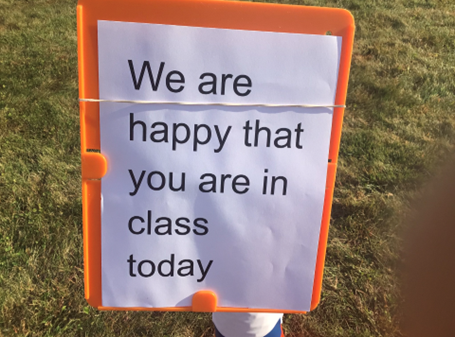 We are happy that you are in class today